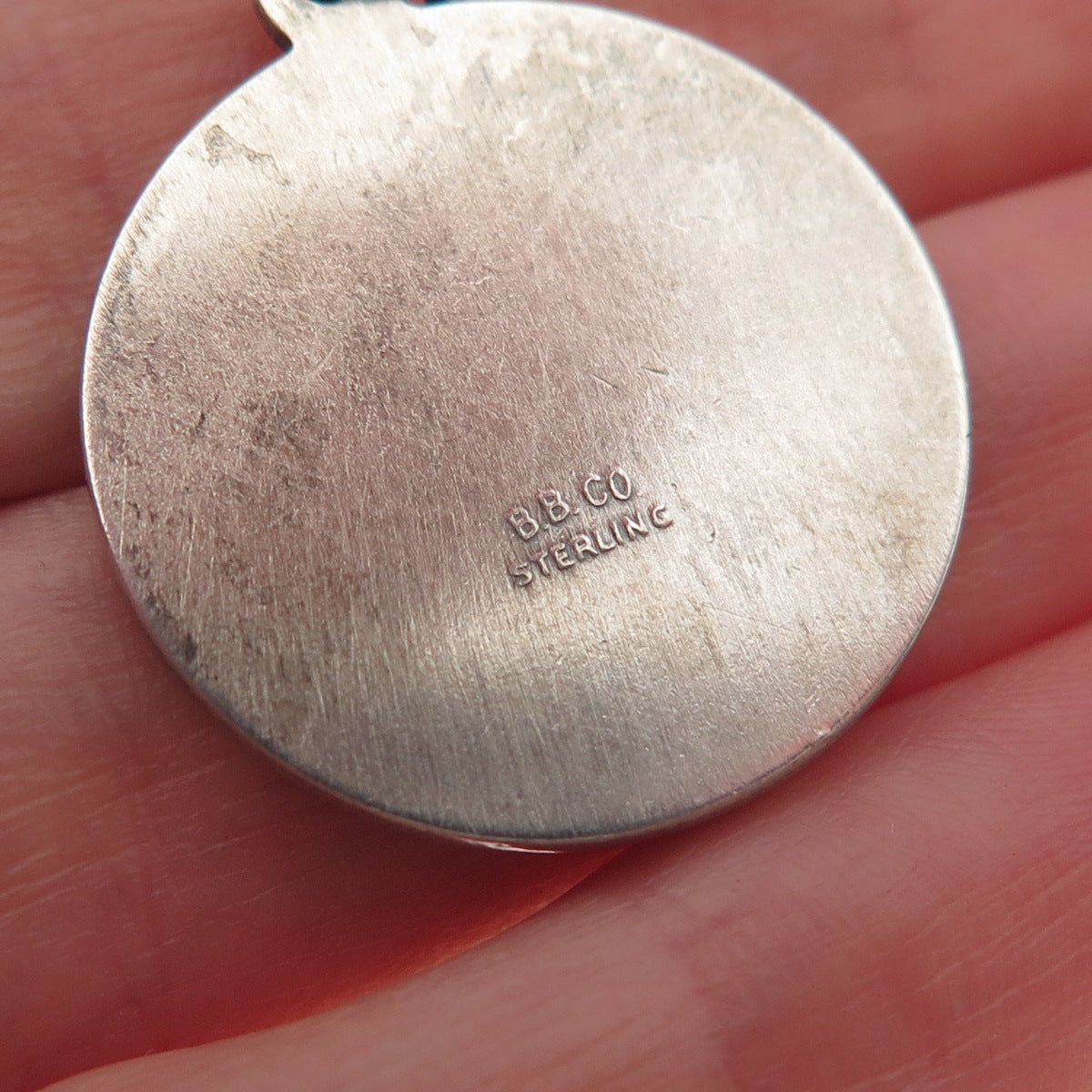 Binder Bros Sterling Vintage Order of the Eastern Star Virginia Charm Pendant