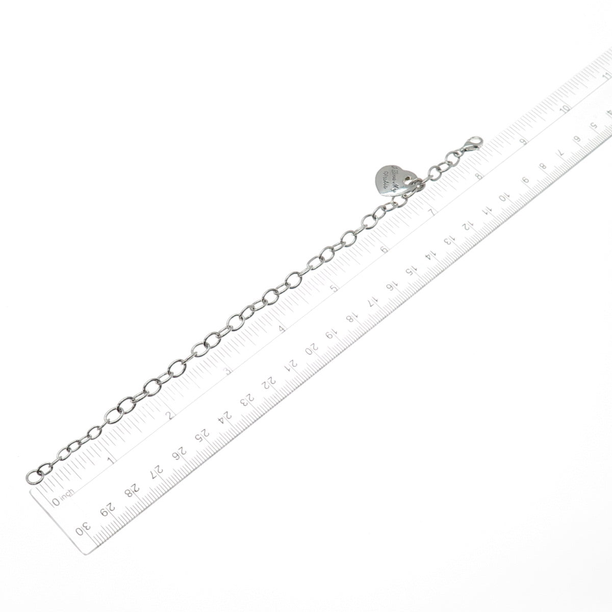925 Sterling Silver Real Diamond I Love My Westie Heart Dangle Charm Bracelet 8"