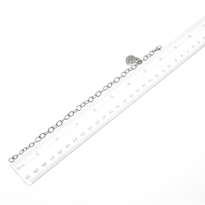 925 Sterling Silver Real Diamond I Love My Westie Heart Dangle Charm Bracelet 8"