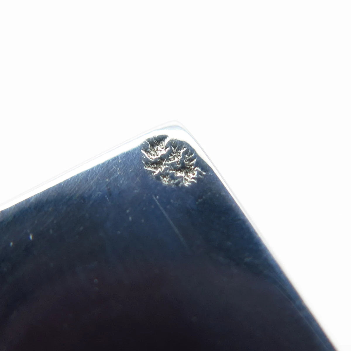 925 Sterling Silver Vintage Rectangle Floral Pin Brooch
