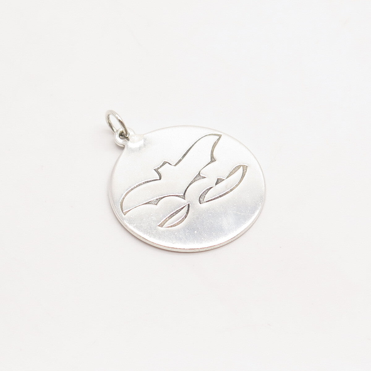 925 Sterling Silver Bat Charm Pendant