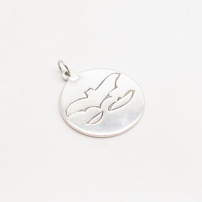 925 Sterling Silver Bat Charm Pendant