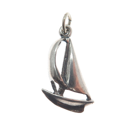 MAISELS INDIAN TRADING 925 Sterling Silver Vintage Sailing Ship Oxidized Pendant