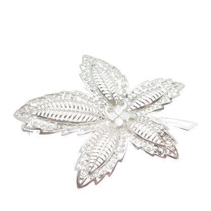 WILLI NONNENMANN 925 Sterling Silver Vintage Germany Floral Filigree Pin Brooch