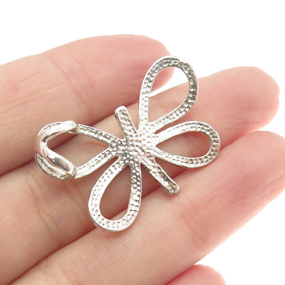 925 Sterling Silver Vintage Butterfly Slide Pendant