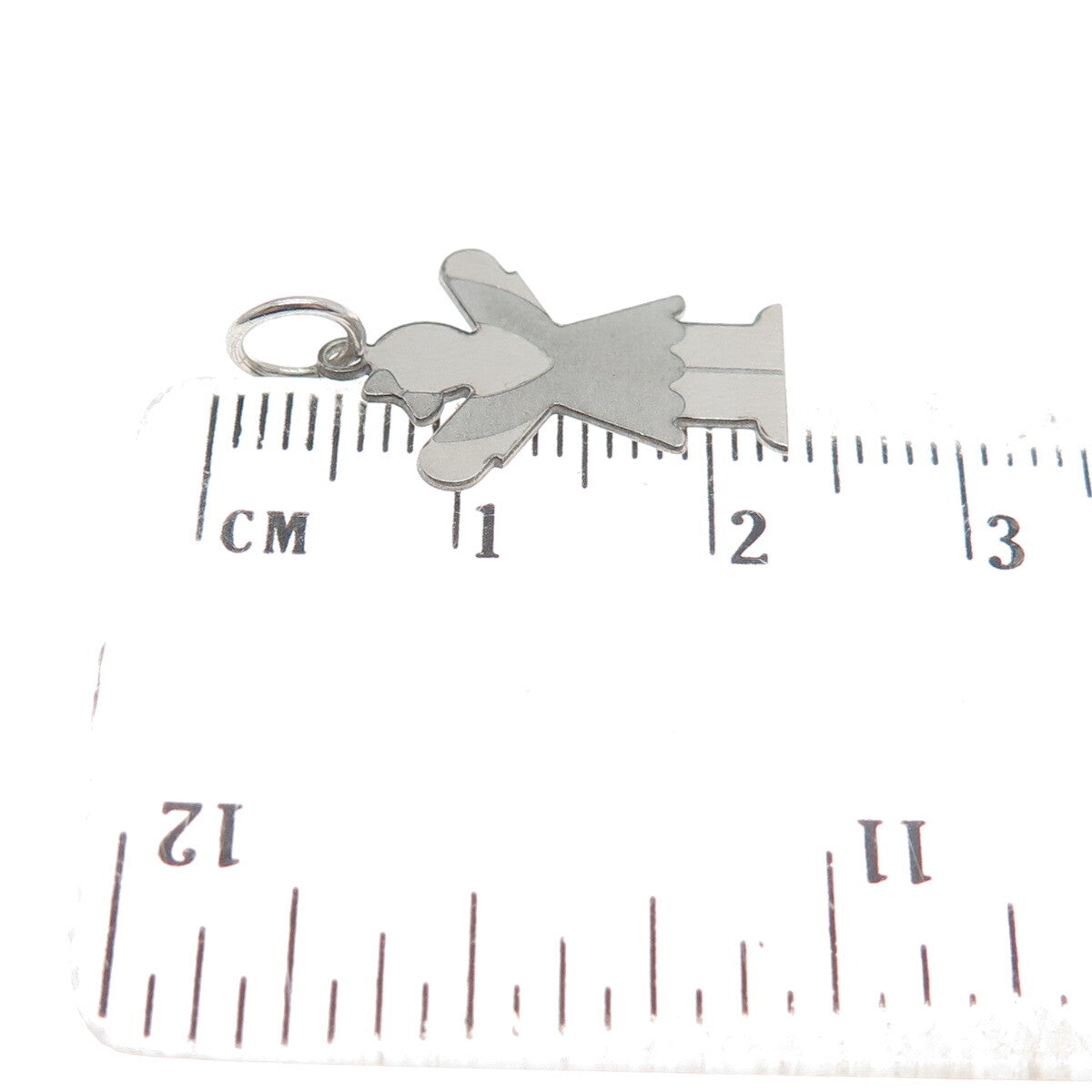 925 Sterling Silver Happy Girl Love Kid Minimalist Charm Pendant