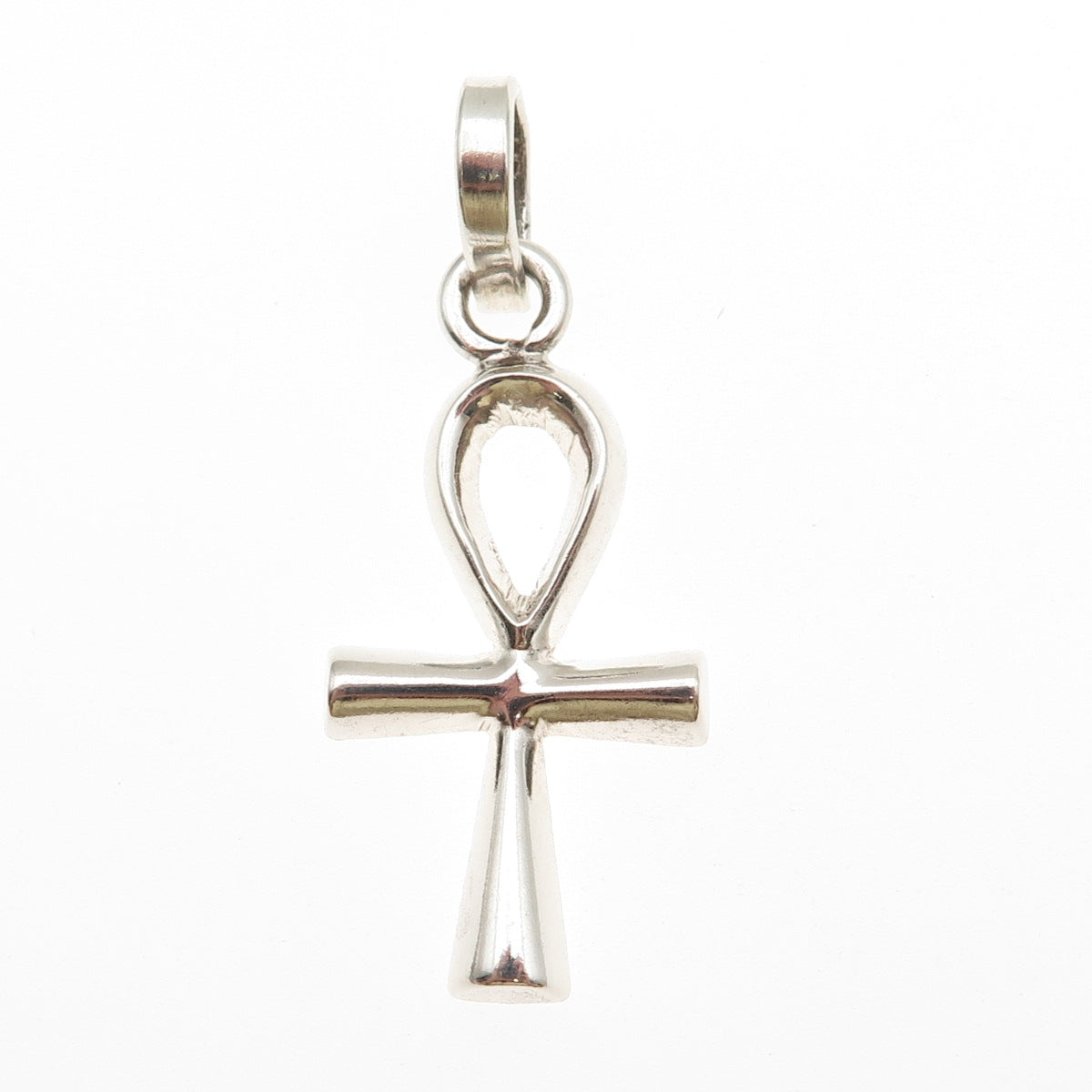 925 Sterling Silver Vintage Mexico Egyptian Ankh Charm Pendant