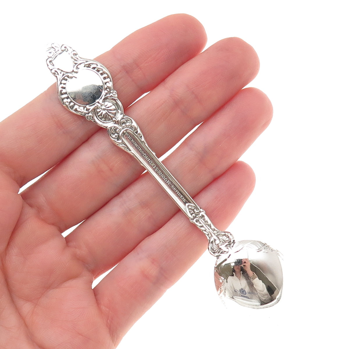 Moore & Leding 925 Sterling Silver Antique 1891 Mount Vernon Coffee Spoon