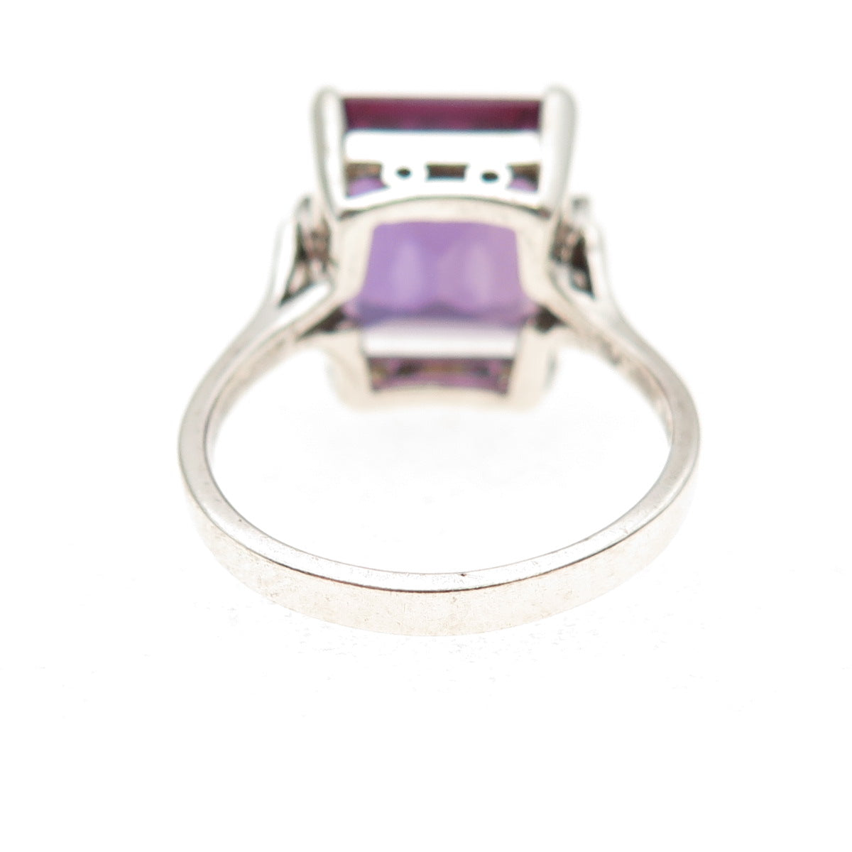 Chateau D’Argent Sterling Vintage Lab-Created Peacock Sapphire Ring Size 8.75