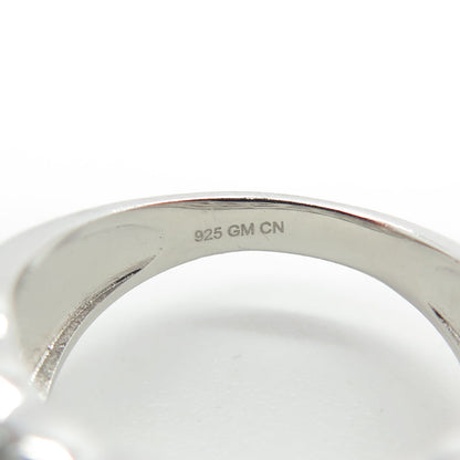 925 Sterling Silver Multi-C Z Ring Size 7