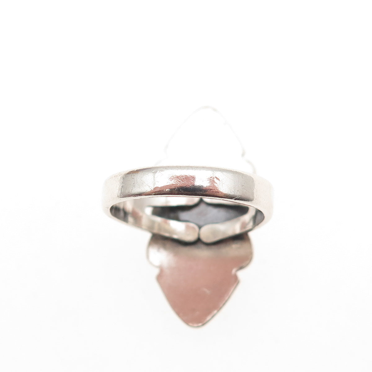 Bell Trading Post Old Pawn 925 Sterling Silver Vintage Abalone Shell Ring Size 5