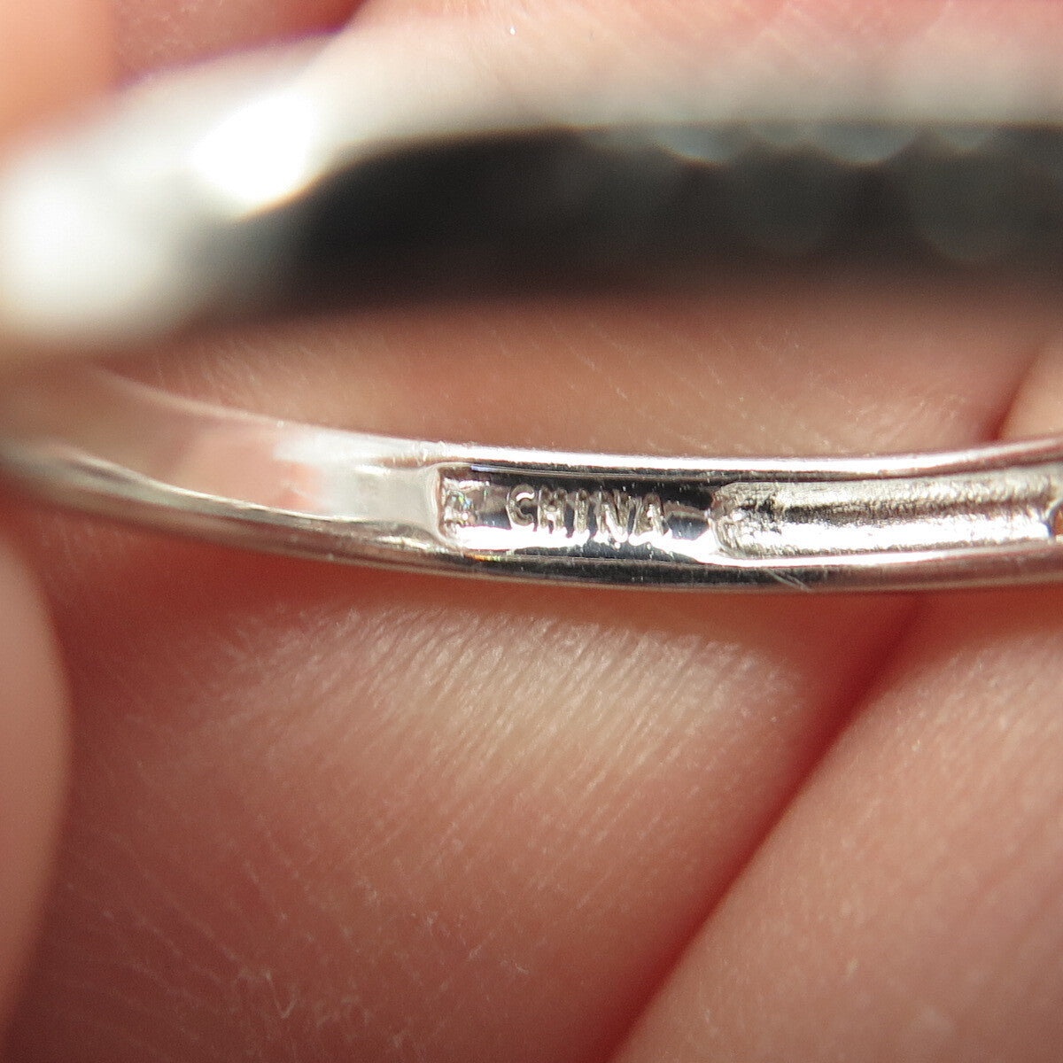925 Sterling Silver C Z Engagement Ring Size 8.25