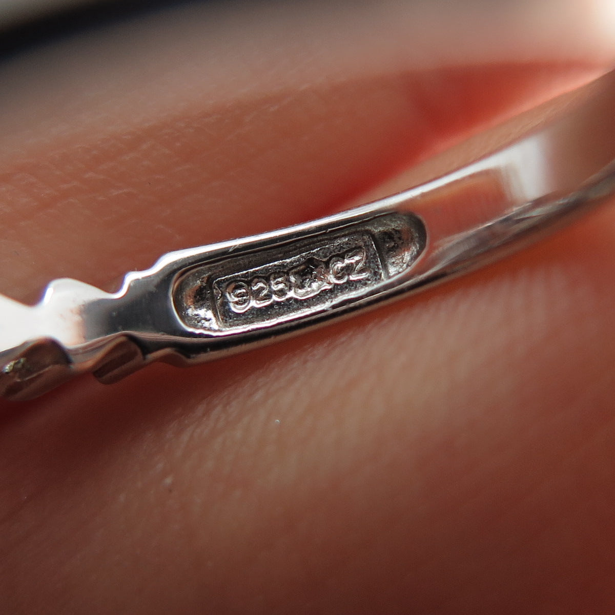 925 Sterling Silver Princess & Triangle-Cut C Z Engagement Ring Size 7.25