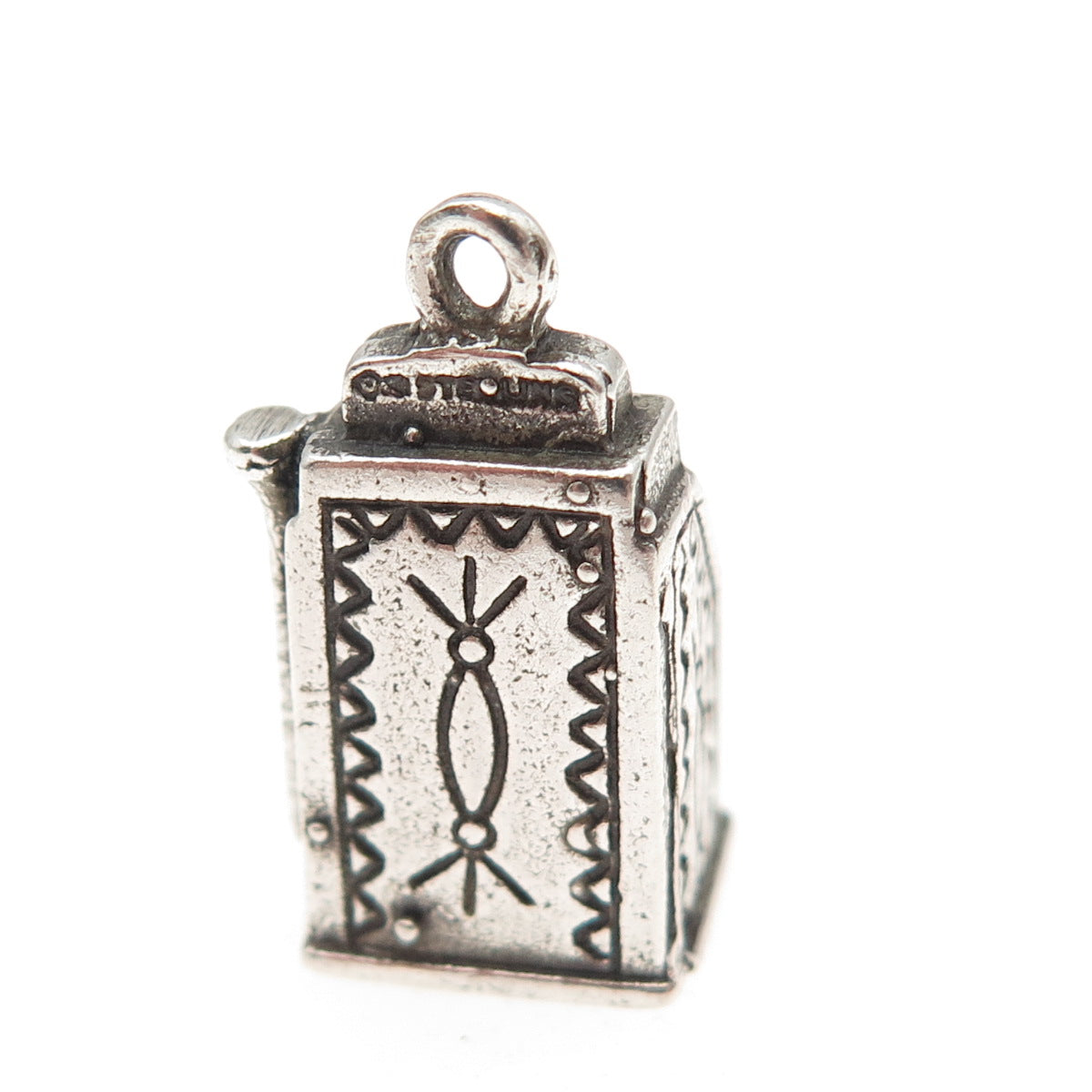MAISELS INDIAN Old Pawn 925 Sterling Vintage Slot Machine 3D Mini Charm Pendant