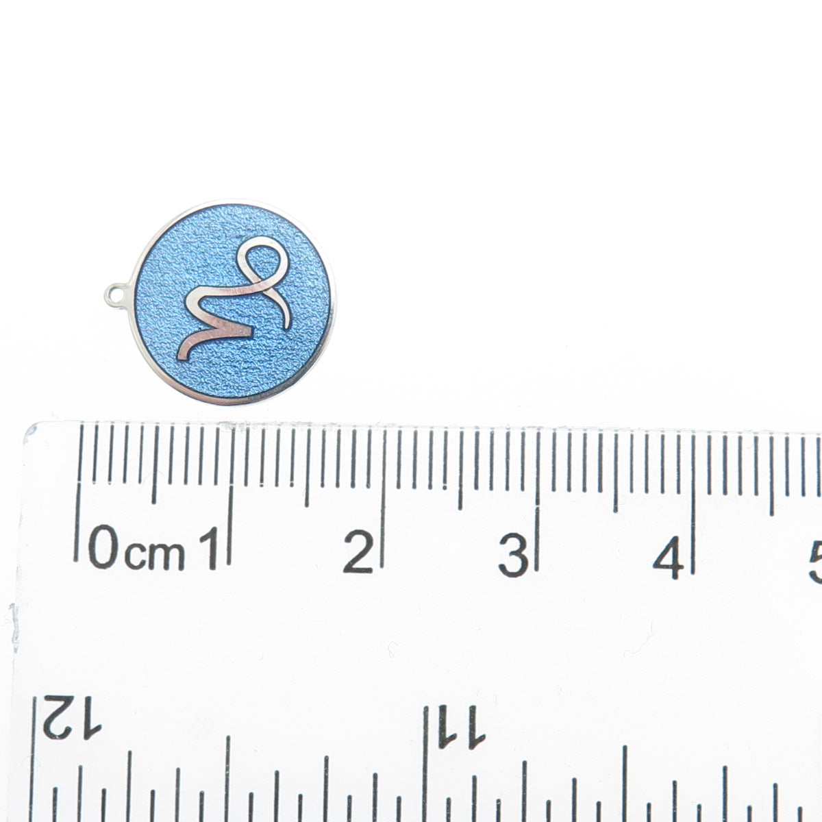 925 Sterling Silver Enamel Capricorn Zodiac Sign Minimalist Charm Pendant