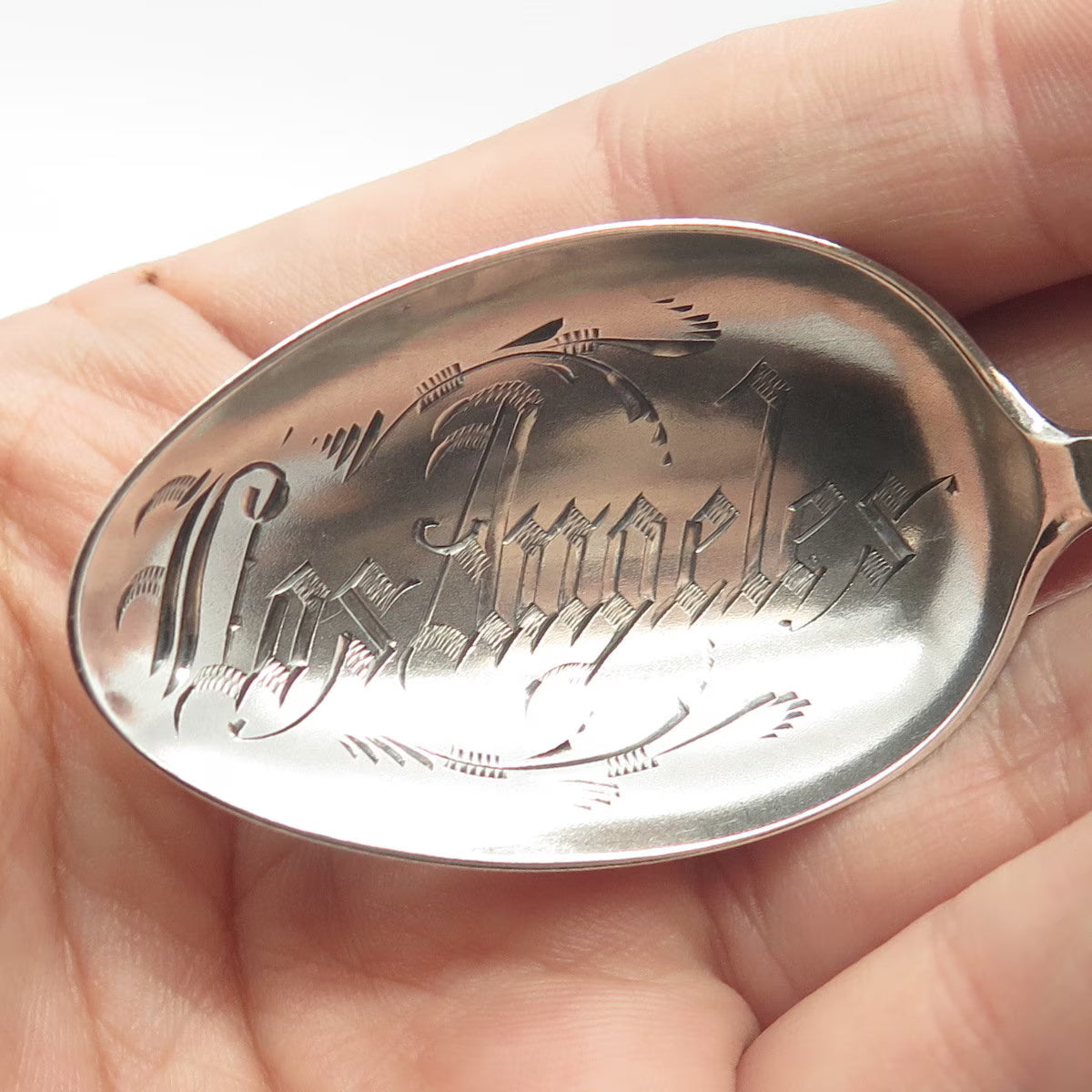 925 Sterling Silver Antique Joseph Mayer & Bros. Los Angeles Demitasse Spoon