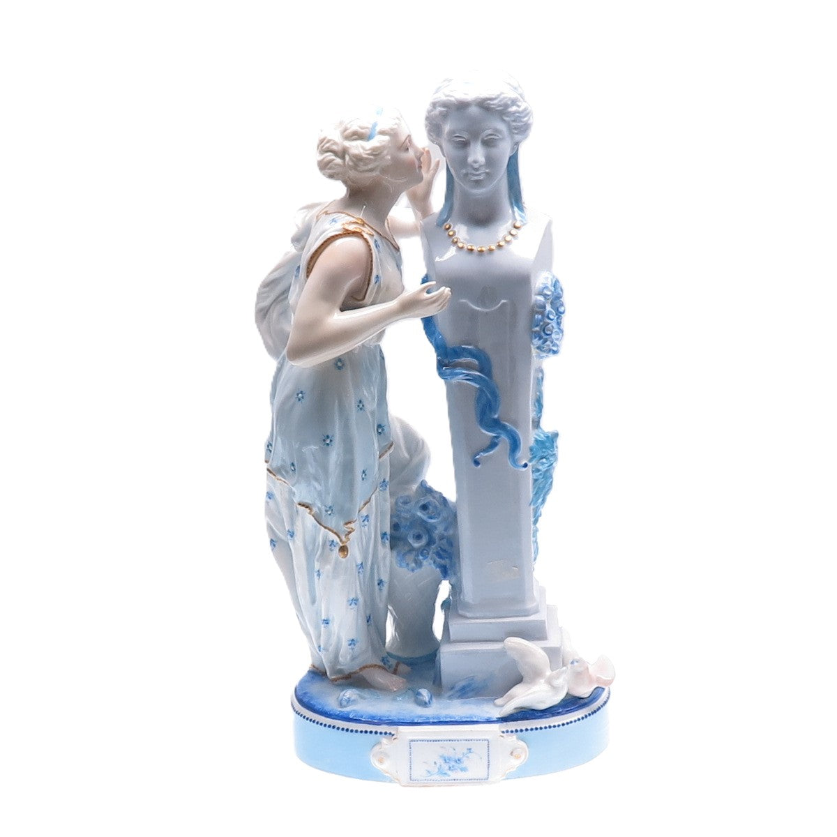 Vion & Baury Antique Late XIX France Venus Muse Hand-Painted Porcelain Figurine
