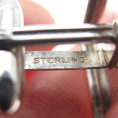 SPEIDEL 925 Sterling Silver Antique Art Deco Engraved Oval Cufflinks