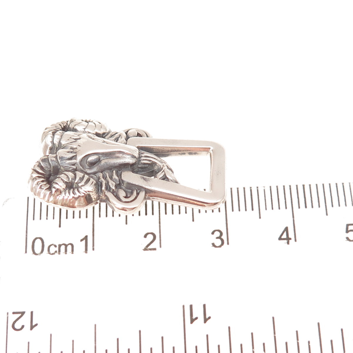 Tiffany & Co. 925 Sterling Silver Vintage Aries Zodiac Sign Slide Charm Pendant