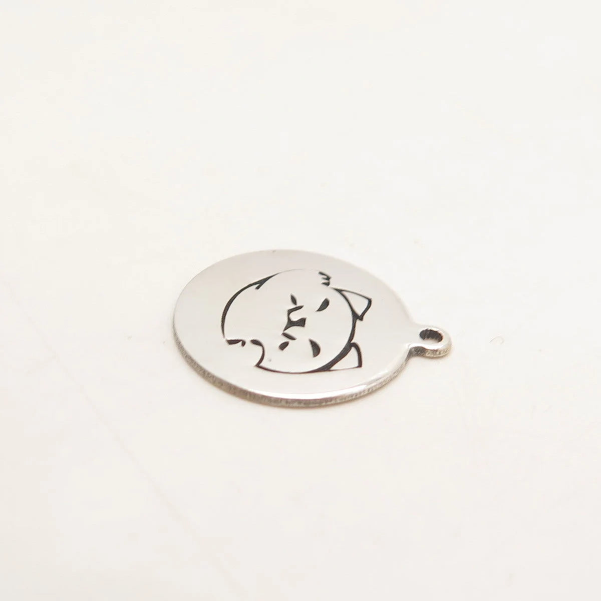 925 Sterling Silver USA Two In Town Waving Shiba Inu Dog Charm Pendant