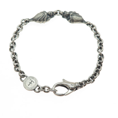 Theo Fennell 925 Sterling Silver Vintage London Bat Oxidized Bracelet 8.25"