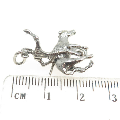 925 Sterling Silver Vintage Nomad on Donkey Charm Pendant