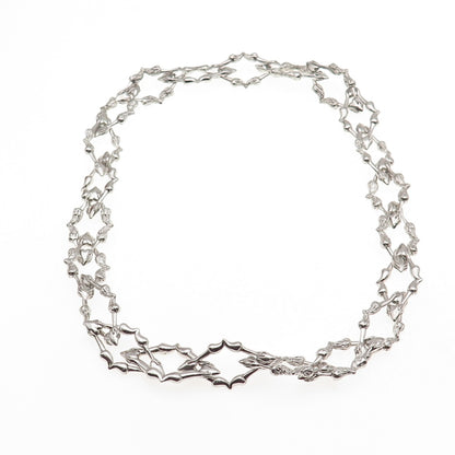 Hard Jewelry 925 Sterling Silver Chain of Addiction Necklace 16"