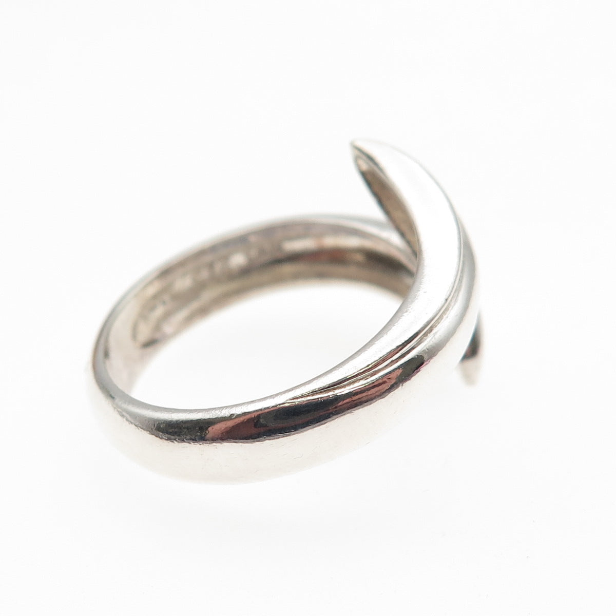 MWS Mark Wasserman Samara Sterling Silver Vintage Adjustable Bypass Ring Size 9