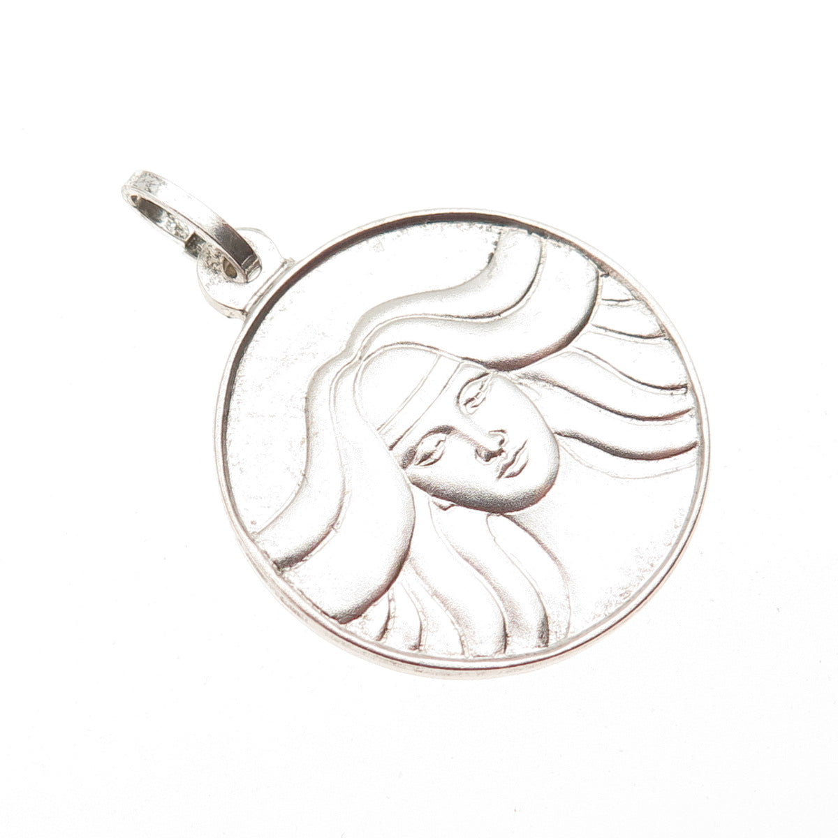 PANIGAL 800 Silver Vintage Italy Woman Charm Pendant