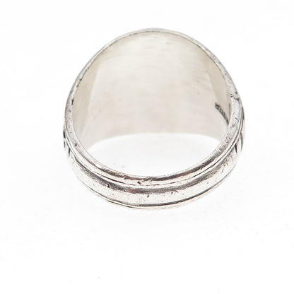 Jostens 925 Sterling Silver Vintage 1975 Blue C Z US Navy Ring Size 12.25