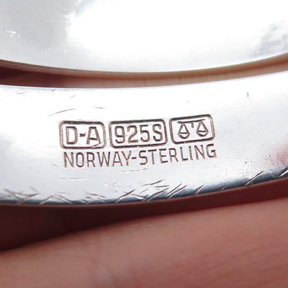 DAVID ANDERSEN Sterling Vintage Norway Viking Saga Adjustable Bracelet 7.75"