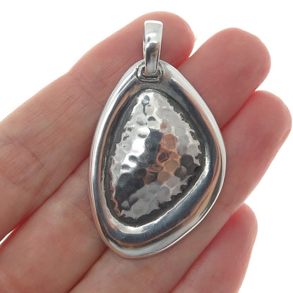SILPADA 925 Sterling Silver Vintage Israel Hammered Oxidized Pendant
