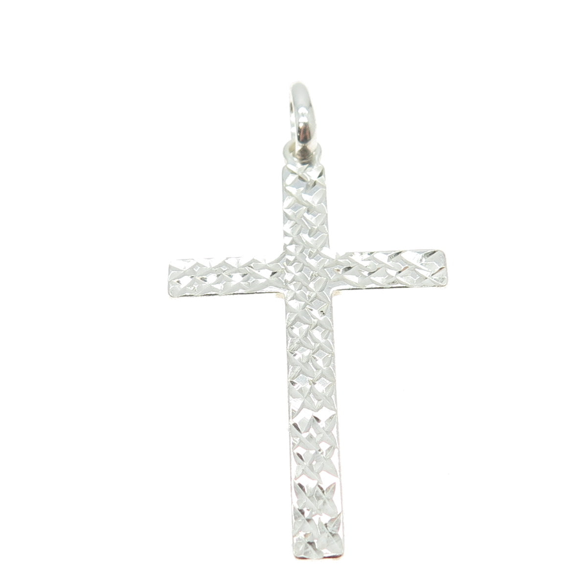 HAN 925 Sterling Silver Engraved Cross Pendant