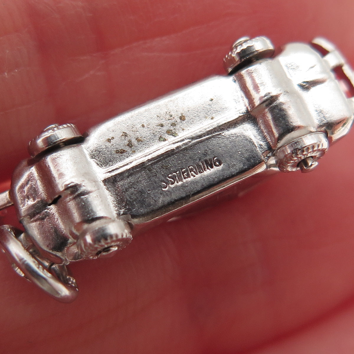 Art's Elegance 925 Sterling Silver Vintage Retro Car 3D Charm Pendant