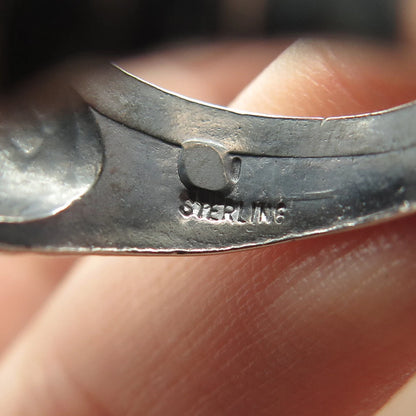 925 Sterling Silver Vintage Nugget Ring Size 7