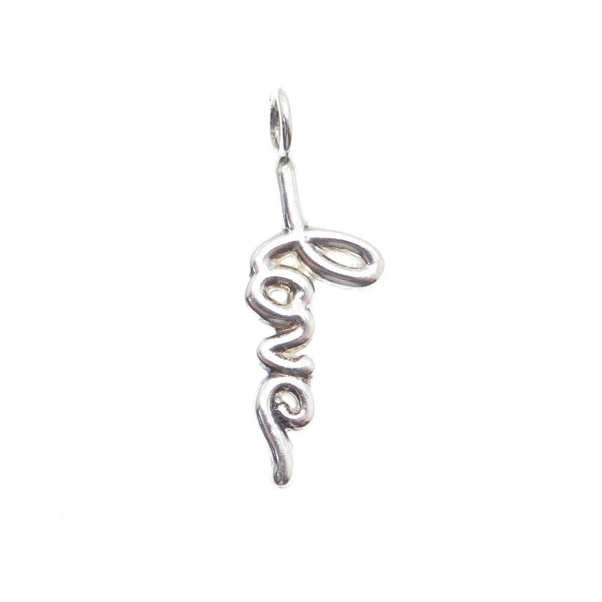 925 Sterling Silver Love Minimalist Charm Pendant
