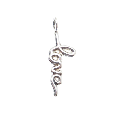 925 Sterling Silver Love Minimalist Charm Pendant