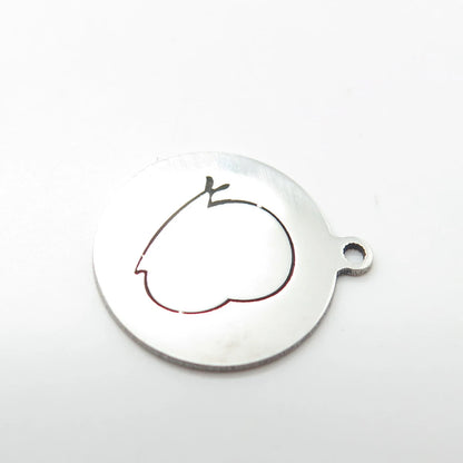925 Sterling Silver USA Two In Town Snail Charm Pendant