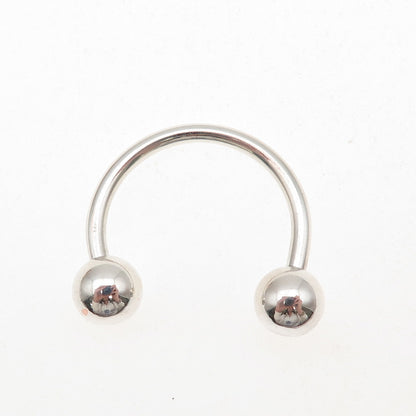 925 Sterling Silver Vintage Screw Ball Key Ring