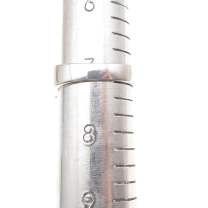 DSMK 925 Sterling Silver Real Round-Cut Tanzanite & White Topaz Ring Size 7.25