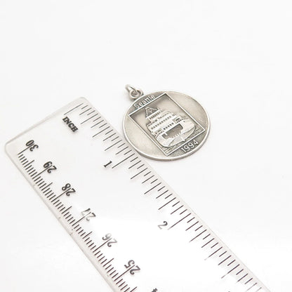 925 Sterling Silver Vintage "1994 Seattle" Liner Ship Pendant