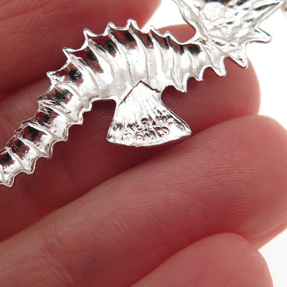 BREADNER CO. 925 Sterling Silver Vintage Seahorse Charm Pendant