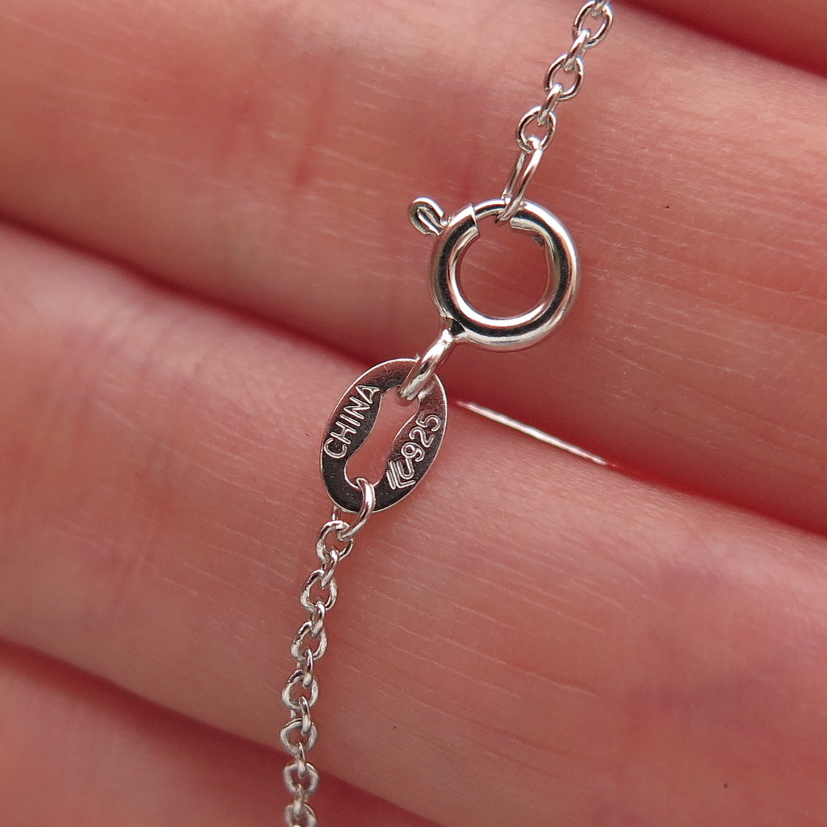 Sun 925 Sterling Silver 14K Gold Real Diamond Infinity Cable Chain Necklace 16"
