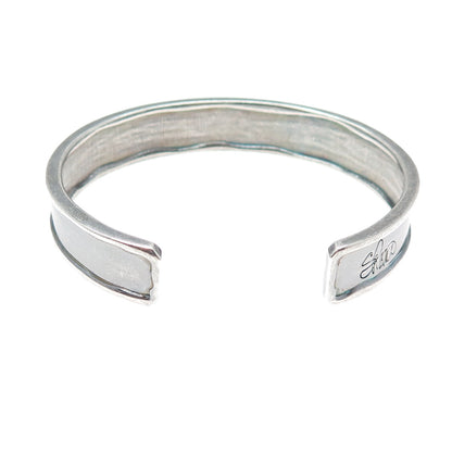 SHAWN KILLINGER & MILOR Sterling Silver Vintage Hear My Soul Speak Bracelet 6.5"
