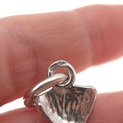 800 Silver Vintage Italy Enamel Candy Charm Pendant