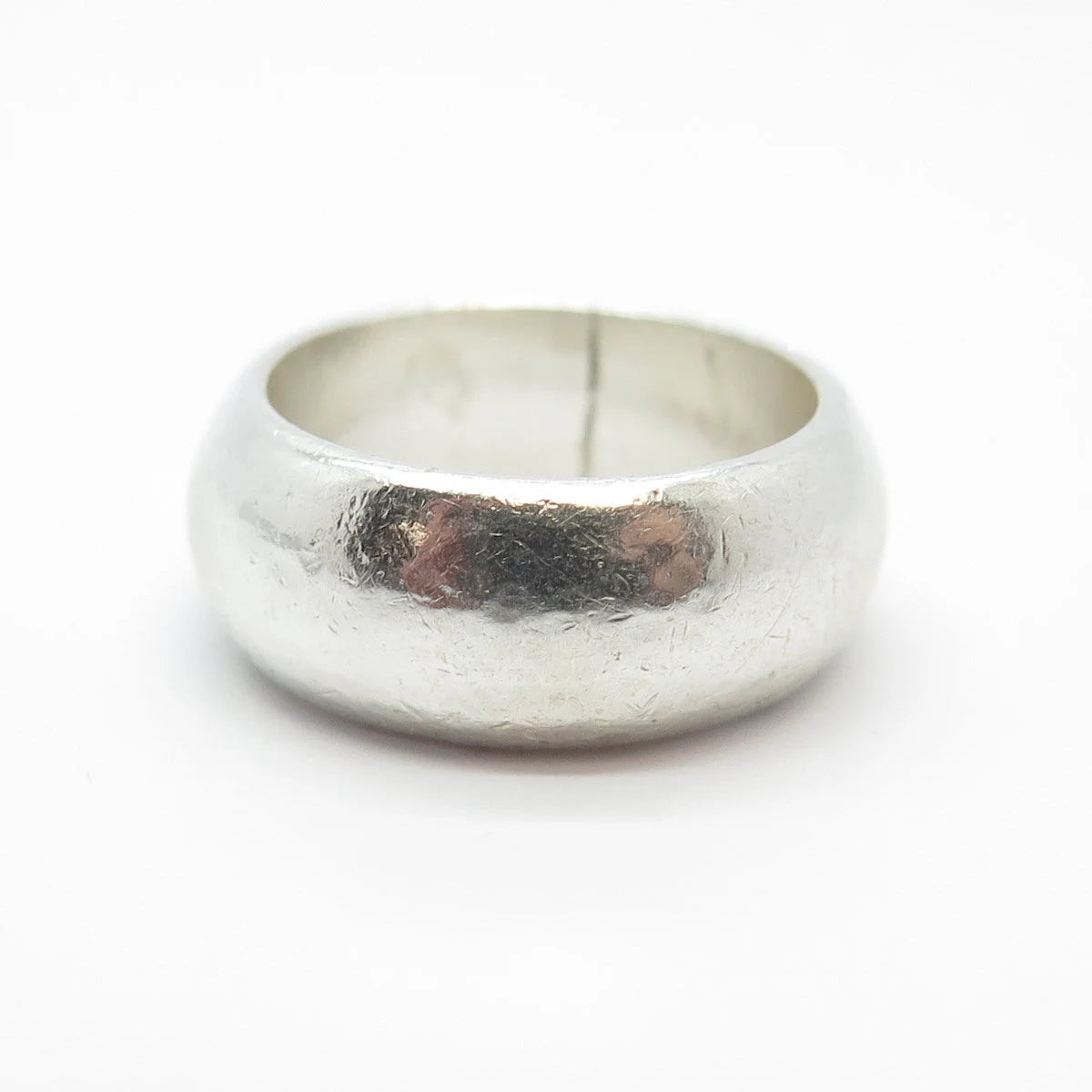 925 Sterling Silver Vintage Mexico Wedding Classic Band Ring Size 5.25