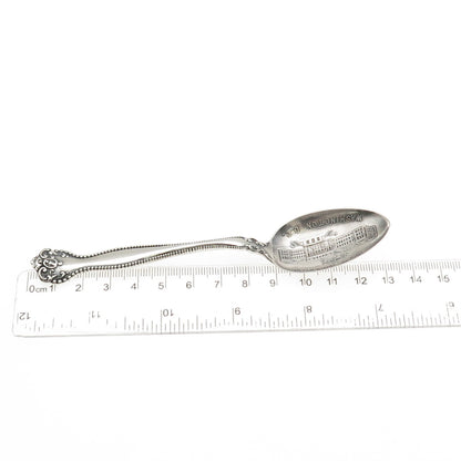 ALVIN Sterling Silver Antique Art Deco New Library Washington DC Coffee Spoon