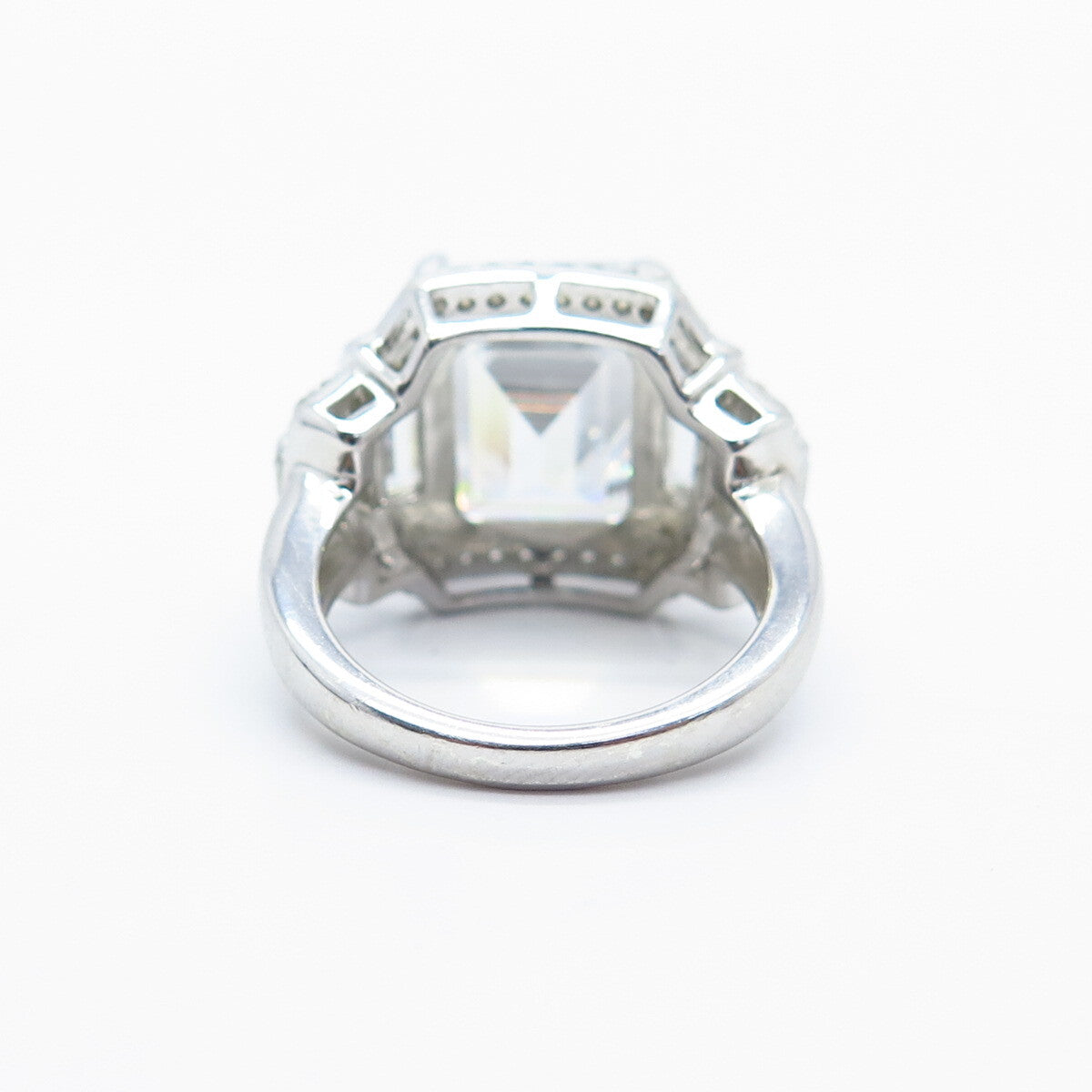925 Sterling Silver Multi-C Z Ring Size 5
