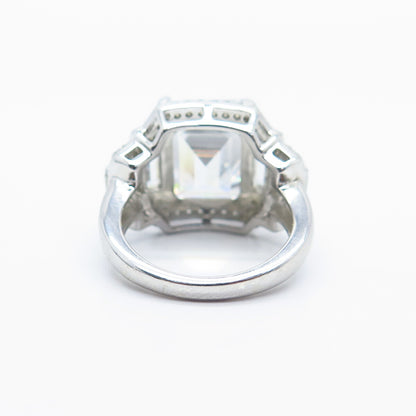 925 Sterling Silver Multi-C Z Ring Size 5