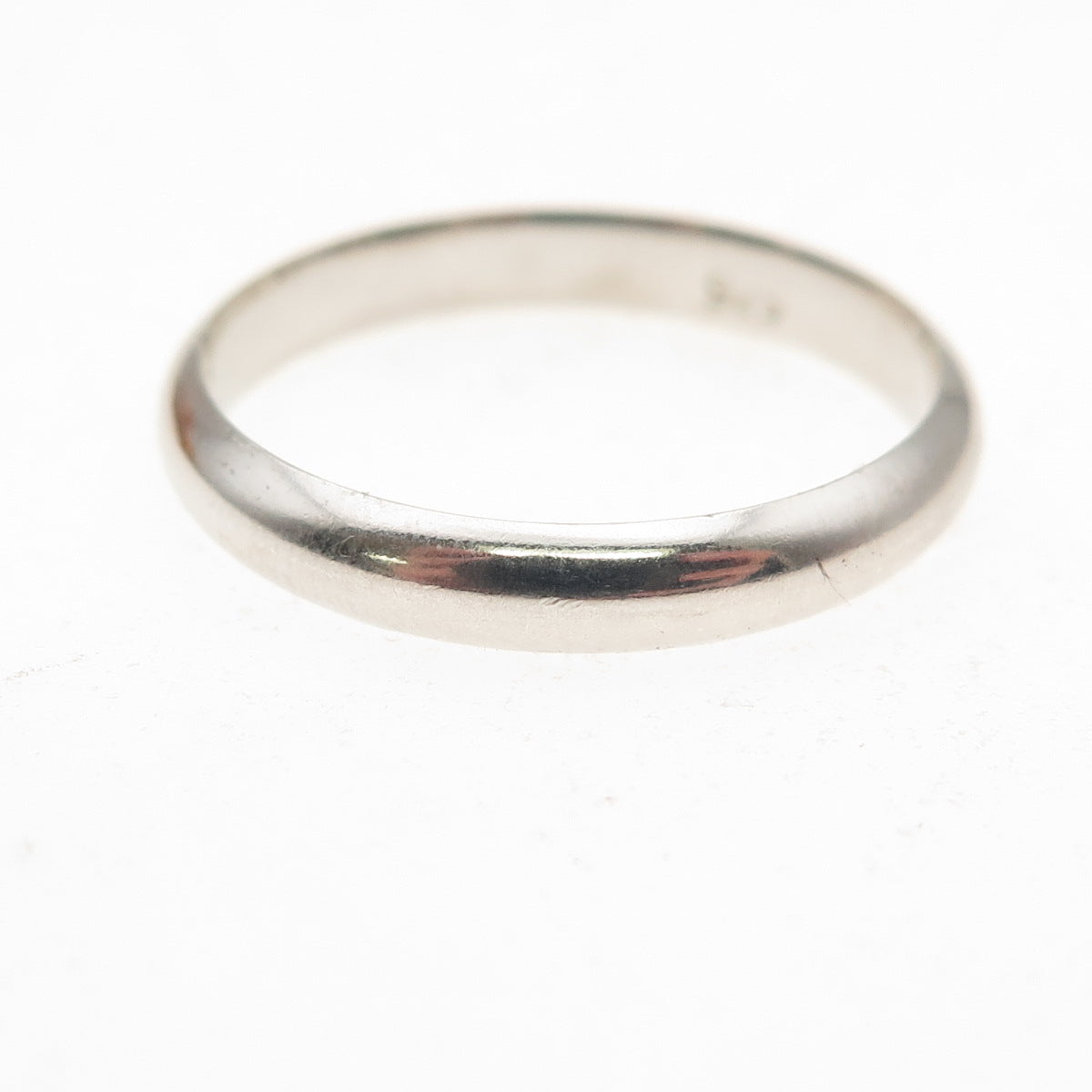 925 Sterling Silver Vintage Classic Wedding Band Ring Size 9